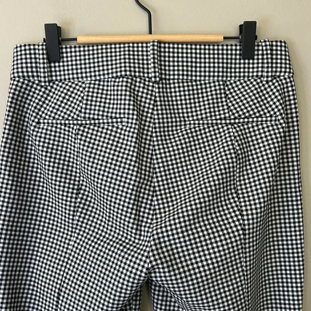J.‎ Crew Cameron Gingham Pant Size 4 Black White Checks